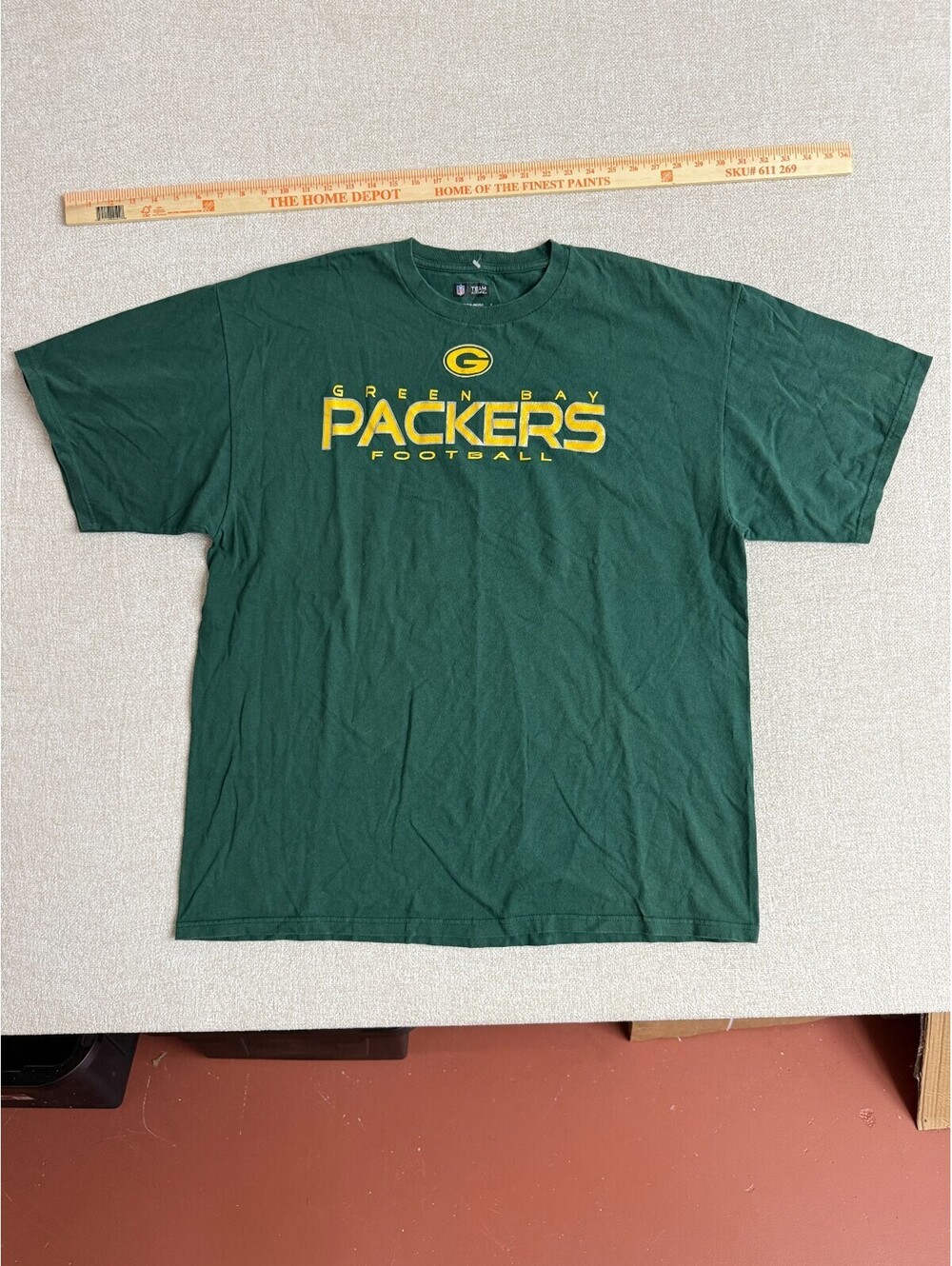 NFL Team Apparel Green Bay Packers Green T-Shirt Mens Extra Double Extra Large 2